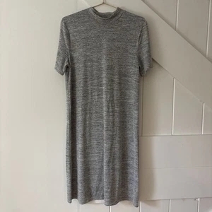 Banana Republic LuxeSpun Short Sleeve Shift Dress Size Medium Heather Gray - Picture 1 of 12