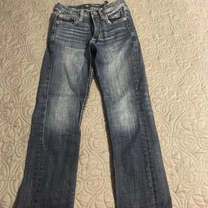 BKE Buckle Youth Boys Conner Straight Leg Blue Denim Dark Wash Jeans Size 10 - Picture 1 of 6