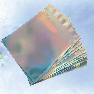  100 PCS Holographic Sweet Bags Jewellery Pouches Small Gift Jewelery - Image 1 of 4