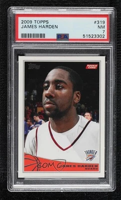 2009-10 Topps James Harden #319 PSA 7 Rookie RC - Image 1 of 2