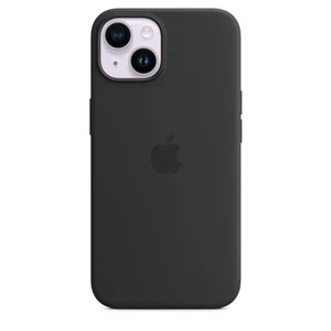Véritable / Officiel Apple IPHONE 14 Silicone Étui Avec Magsafe - Minuit (Noir) - Photo 1 sur 11