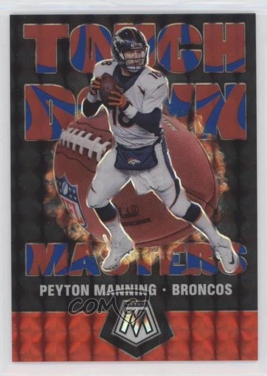 2020 Panini Mosaic Touchdown Masters Reactive Blue Prizm /99 Peyton Manning HOF - Image 1 of 2