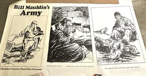 Vintage WW2 Cartoon Art Poster Set of 12 “Bill Mauldin’s Army” 36 x 24 RARE - Picture 1 of 15