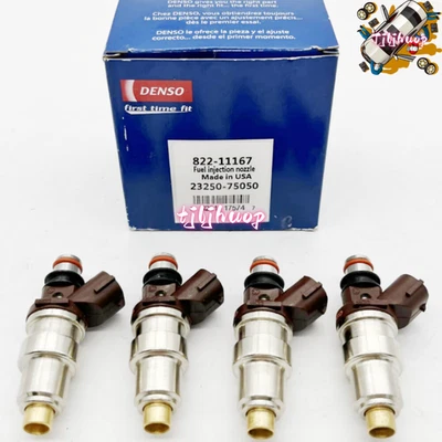 New 4PCS 23250-75050 Fuel Injectors For 95-00 Toyota Tacoma T100 4Runner 2.7L-L4 - Изображение 1 из 4