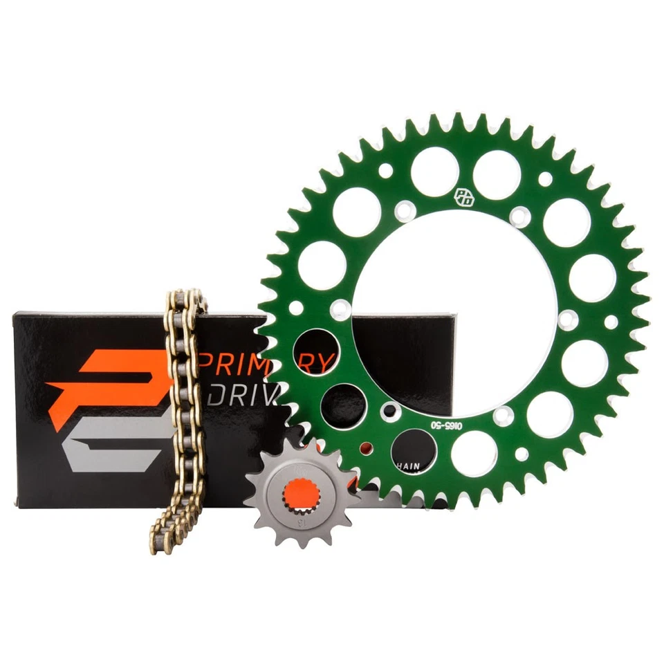 Primary Drive Gold X-Ring Chain Sprocket Set Green for KAWASAKI KX450 KX450F X - Image 1 of 1