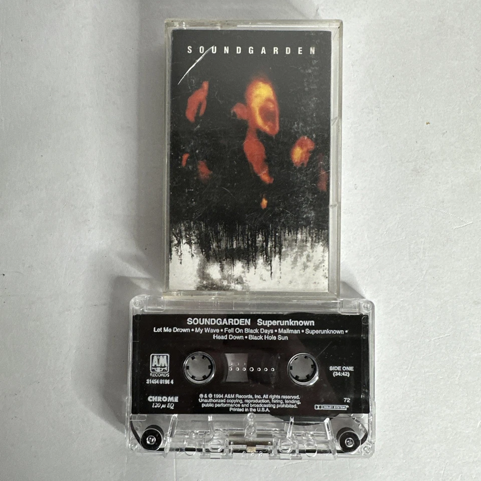 Soundgarden Superunknown Cassette Tape 1994 A&M Records Nice - Image 1 of 2