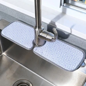 Splash Proof Faucet Sink Drying Pads Kitchen Faucet Mat Kitchen - Picture 1 of 12