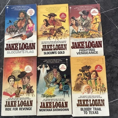 Jake Logan Lot Of 6 Paperback Books - Imagem 1 de 2