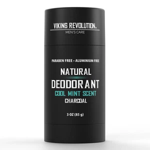 Viking Revolution Cool Mint Deodorant for Men - Natural Deodorant for Men Charco - Picture 1 of 12