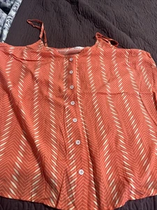 Zen Lily XL Spaghettiträger verstellbar orange Top - Bild 1 von 8