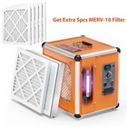 Abestorm Air Scrubber Purifier with UV-C Light, H13 HEPA Activated Carbon Filter