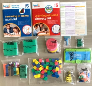 NEW Hand2Mind Math & Literacy Kit Grade 5 Learning at Home Hands-On Standards - Picture 1 of 7