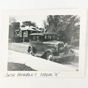 1940s Photograph Jack Nowell’s Model A Ford Original Attributed Snapshot Street - Picture 1 of 3