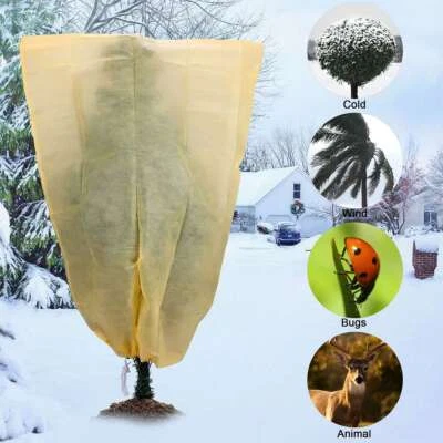 PACK 1/2 Cubiertas de Plantas Reutilizables Congelación con Cordón para Protección contra Heladas de Invierno Foto 1 de 4