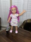 American Girl Truly Me JLY 18" DOLL #87 Light Skin Pink Hair