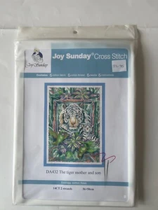 Joy Sunday Cross Stitch Kit - The Tiger Mother And Son DA432 - Picture 1 of 3