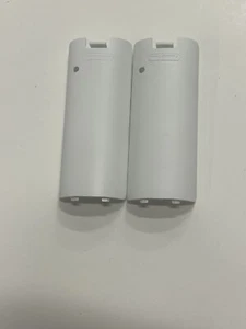 X2 OEM Nintendo Wii Remote Controller White Battery Cover Replacement - Picture 1 of 4