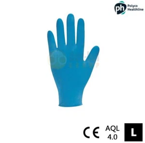 Polyco Bodyguards GL895 Blue Nitrile Disposable Gloves Food Medical Auto Clinic - Picture 1 of 4