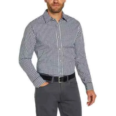 Banana Republic Men's Slim Fit Stretch Poplin Shirt, Blue, Size M - Image 1 of 4