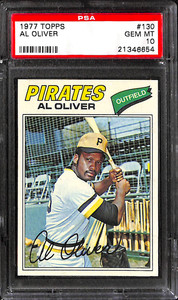 1977 TOPPS #130 Al Oliver PSA 10 21346654