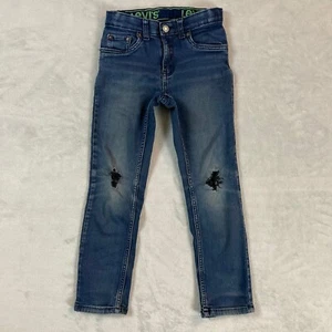 Levi Boys 511 Slim Pant w/ Adjustable Waistband Size 7 Regular Distressed - Picture 1 of 9