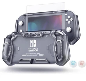 Nintendo Switch Lite Case HD Screen Protector Thumb Grip NEW Protector & Thumb - Picture 1 of 5