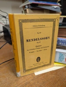 Mendelssohn: Quintet Op. 87 Overture: Miniature Score - Picture 1 of 3