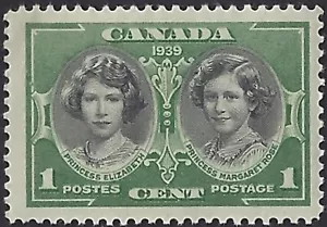 Canada #246 "HRH ELIZABETH & MARGARET" Mint 1939 Royal Visit Issue (A) - Picture 1 of 2