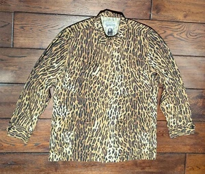 The Guilty Parties Wacko Maria - Bob Marley Leopard Print Fatigue Jacket Size L - Picture 1 of 18