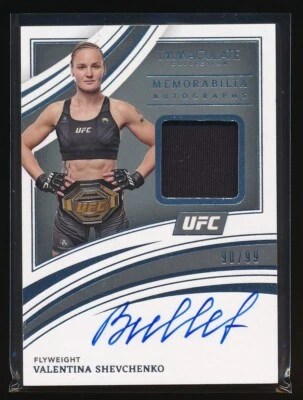 Valentina Shevchenko 2022 Panini Immaculate Collection Relic Auto /99 - Image 1 of 2