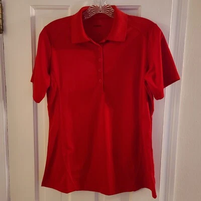 Camisa polo deportiva de manga corta Tek para dama talla mediana  Foto 1 de 4