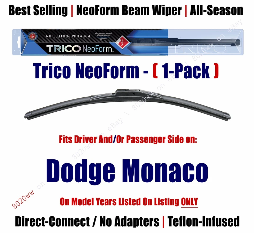 Limpiaparabrisas Super Premium NeoForm (cantidad 1) para Dodge Monaco 16180 1974-1978 Foto 1 de 1