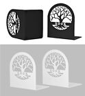 4 Pack 2 Pairs Book Ends Bookends Tree Book Ends for Shelves Modern Book Ends