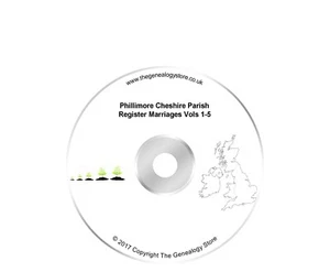 Phillimore Cheshire registre paroissial mariages vols 1 à 5 - Photo 1/1
