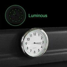 Pocket Small Mini Luminous Quartz Analog Watch Stick-On Clocks For Car Bike Z9Y7