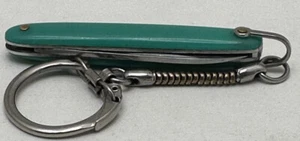 Llavero navaja de bolsillo verde vintage - Imagen 1 de 17
