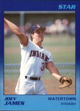 1989 Watertown Indians Star #10 Joey James
