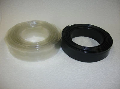 Термоусадочные трубки 1-1/4 дюйма внутренний диаметр (1,25 дюйма) ПВХ 2:1 - 4 фута, 10 футов, 25 футов, прозрачные, черные - Изображение 1 из 2