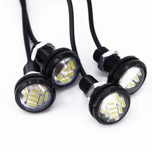 12LED Lamps Blubs Parking Auto ABS Anti-collision White Lights Daytime Running - Picture 1 of 24