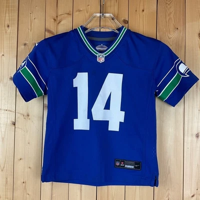 Seattle Seahawks DK Metcalf #14 Nike Blue Retro NFL Jersey - Youth MD - Image 1 of 4