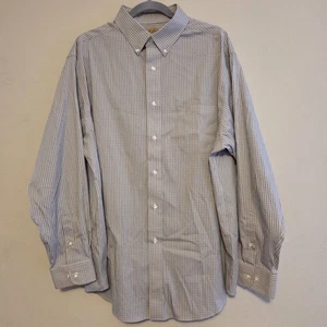 Roundtree & Yorke Herren Hemd XL hellbraun schwarz kariert kariert Performance Nylonmischung - Bild 1 von 10