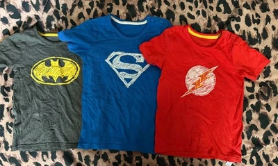 Justice League Superhero T-shirts x3 (Asda) 18-24 & 2-3 Years (See Description) - Image 1 of 4