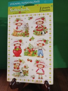 Vintage Erdbeere Shortcake Aufkleber 2 Blatt - Bild 1 von 2