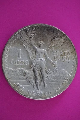 1985 Libertad Mexico 1 OZ Silver Coin Guaranteed Authentic & Genuine 1 Onza 2384 - Image 1 of 3