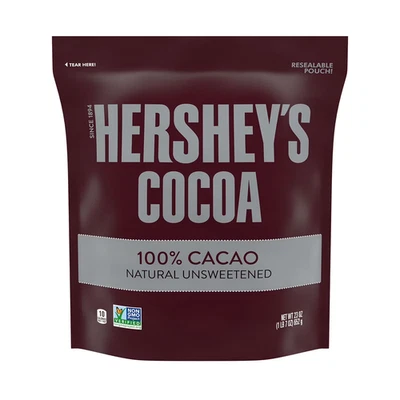 Polvo de hornear Hershey's Cocoa 100 % cacao natural sin azúcar 23 oz. Foto 1 de 4