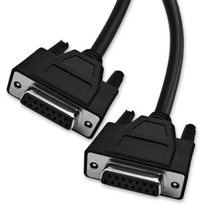 XANHAM 9.8 Feet(3 Meter) DB15 15 Pin Two Row Straight Through Serial Cable, D... - Picture 1 of 6