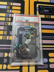 2022 Panini Prizm MALIK WILLIS Rookie No Huddle Variation Disco RC PSA 10 - Picture 1 of 2
