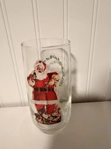 Bicchiere pubblicitario natalizio Drink Coca Cola Babbo Natale serie - Foto 1 di 4
