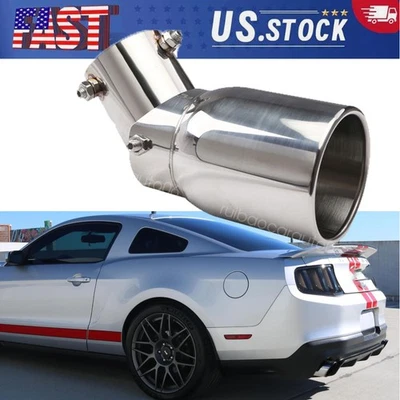 Chrome Stainless Steel Rear Exhaust Pipe Tail Muffler Tip For Ford Mustang 500 - Изображение 1 из 4