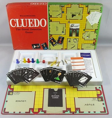 Cluedo Board Game 1970's Waddington's Vintage Retro Original 100% Complete - Image 1 of 4